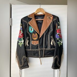Limited Edition Double D Ranch Jacket. 100% Leather. NEVER WORN.